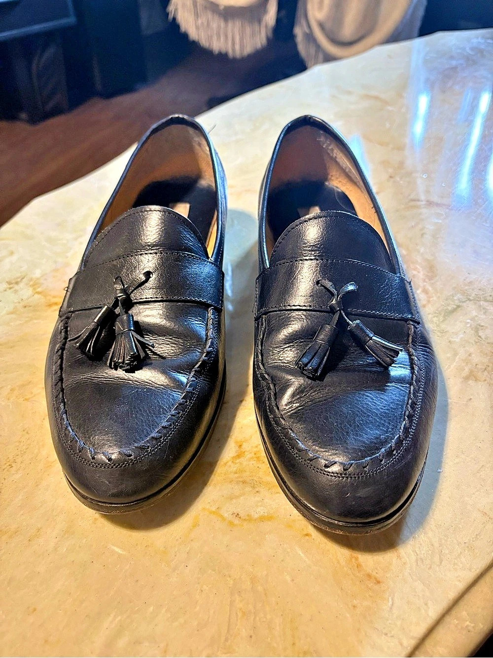 Vintage Aldo Blue Tassel Loafers EU 43